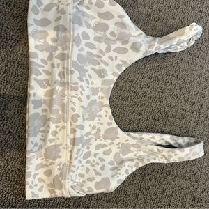 lululemon athletica Gray and White Sports Bra